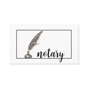 Notary Agent Pen Logo Freelance Calligraphy Writer