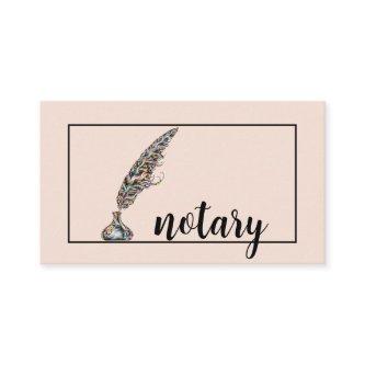 Notary Agent Pen Logo Freelance Calligraphy Writer