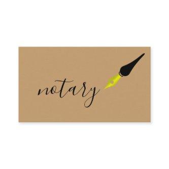 Notary Agent Pen Logo Freelance Calligraphy Writer