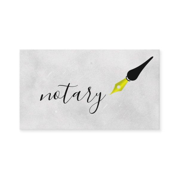 Notary Agent Pen Logo Freelance Calligraphy Writer