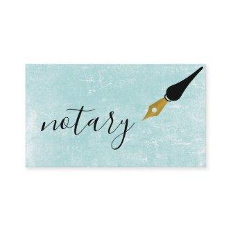 Notary Agent Pen Logo Freelance Calligraphy Writer