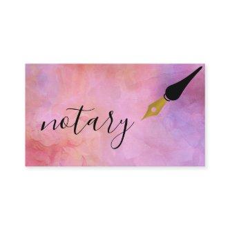 Notary Agent Pen Logo Freelance Calligraphy Writer