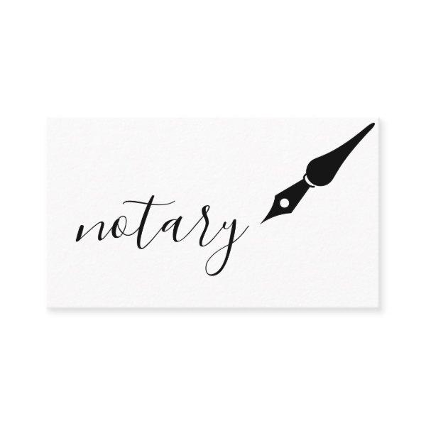 Notary Agent Pen Logo Freelance Calligraphy Writer
