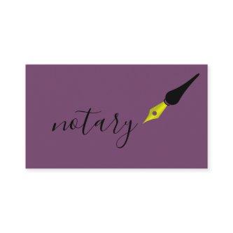 Notary Agent Pen Logo Freelance Calligraphy Writer