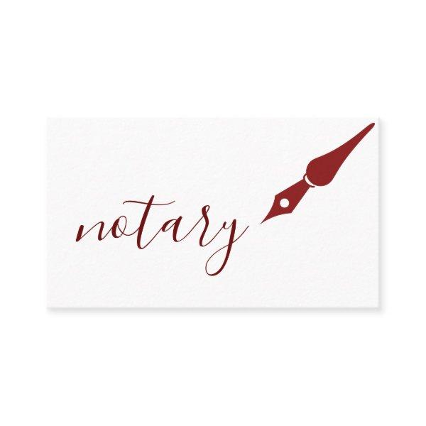 Notary Agent Pen Logo Freelance Calligraphy Writer