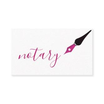 Notary Agent Pen Logo Freelance Calligraphy Writer