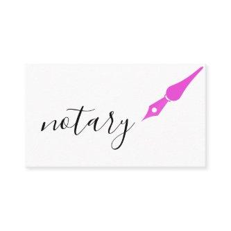 Notary Agent Pen Logo Freelance Calligraphy Writer