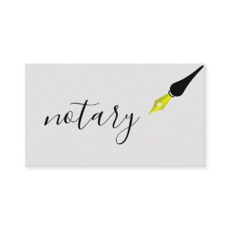 Notary Agent Pen Logo Freelance Calligraphy Writer