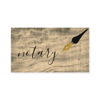 Notary Agent Pen Logo Freelance Calligraphy Writer