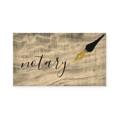 Notary Agent Pen Logo Freelance Calligraphy Writer