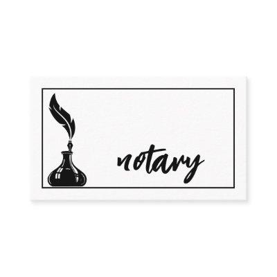 Notary Agent Pen Logo Freelance Calligraphy Writer