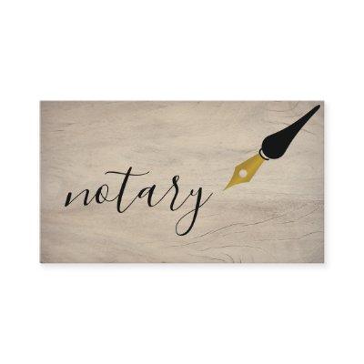 Notary Agent Pen Logo Freelance Calligraphy Writer