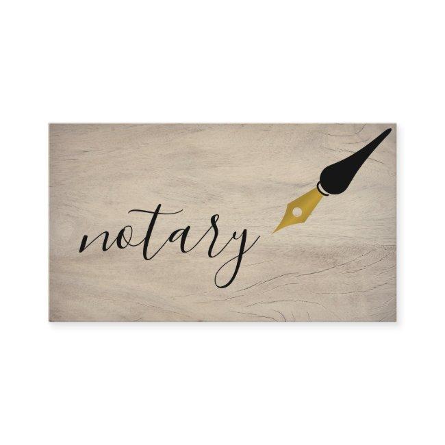 Notary Agent Pen Logo Freelance Calligraphy Writer