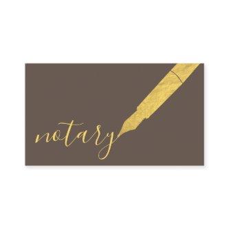 Notary Agent Pen Logo Freelance Calligraphy Writer