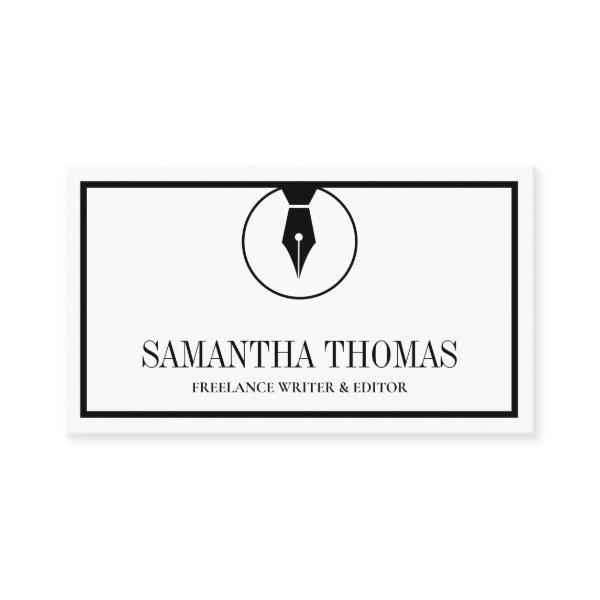 Notary Agent Pen Logo Freelance Calligraphy Writer
