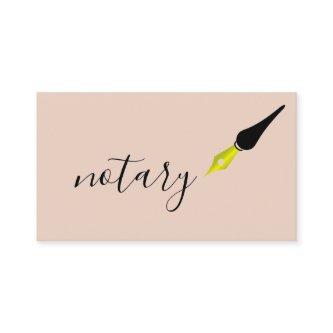 Notary Agent Pen Logo Freelance Calligraphy Writer