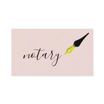Notary Agent Pen Logo Freelance Calligraphy Writer