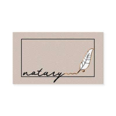 Notary Agent Pen Logo Freelance Calligraphy Writer