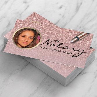 Notary Loan Signing Agent Blush Rose Gold Photo
