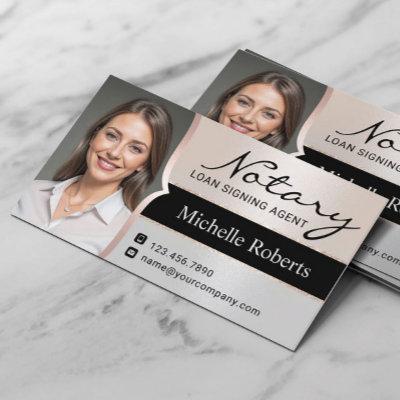 Notary Loan Signing Agent Elegant Silver Photo
