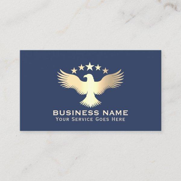Notary Loan Signing Agent Gold Eagle Logo Photo