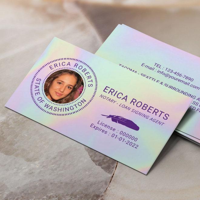 Notary Loan Signing Agent Holographic Photo