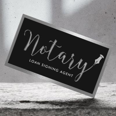 Notary Loan Signing Agent Modern Metal Framed