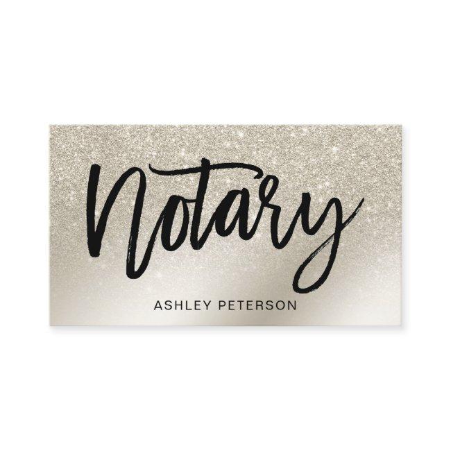 Notary pearl glitter ivory ombre gradient metallic