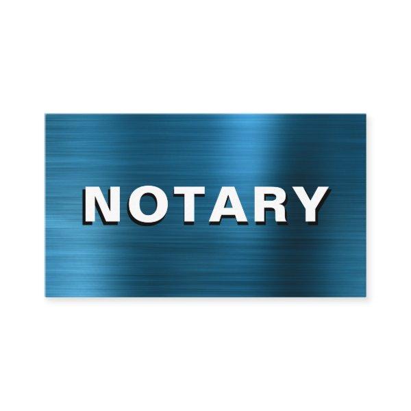 *~* NOTARY PHOTO  METAL TEAL Signing Agent
