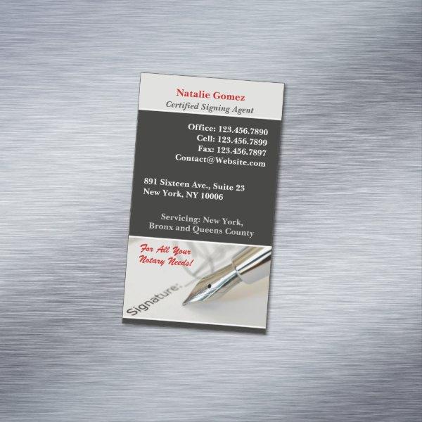 Notary Public  Magnet