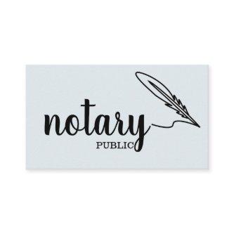 Notary Public Elegant Script Plain