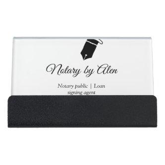 Notary public Loan signing agent add name address  Desk  Holder