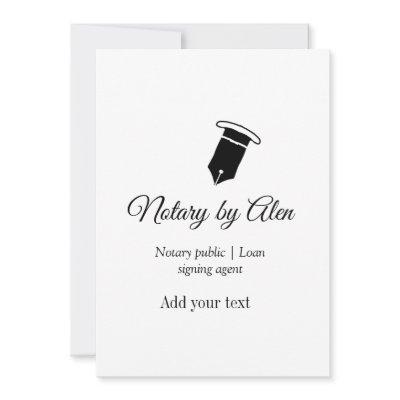 Notary public Loan signing agent add name address  Holiday Card