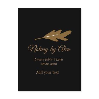 Notary public Loan signing agent add name address Postcard