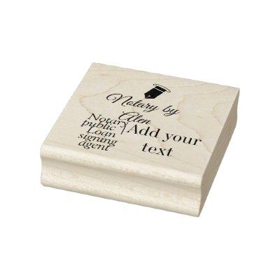 Notary public Loan signing agent add name address  Rubber Stamp