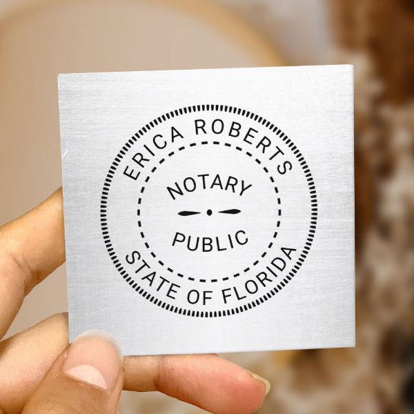 Notary Public Stamp Plain Minimalist Square