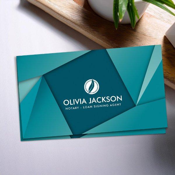Notary quill pen Geometric