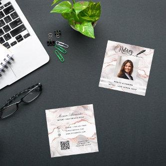 Notary rose gold photo QR code loan signing agent Square