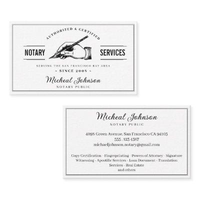 Notary Services Professional Vintage Customizable