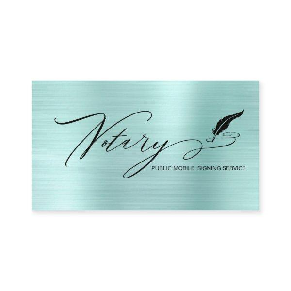 *~* NOTARY Stamp PHOTO - Pen Feather Signing Agent