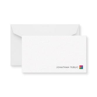 Note Cards Template Your Name Business Logo Here