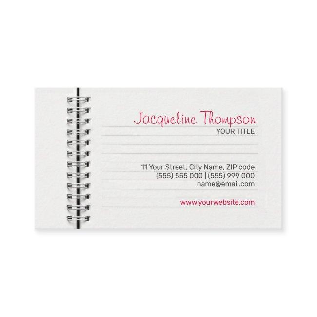Notebook Page Education Teacher