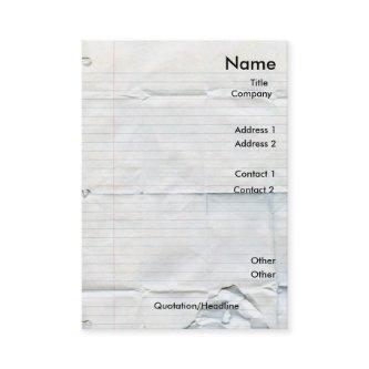 Notebook Paper