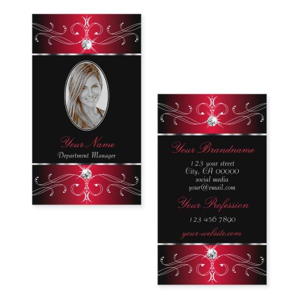Novelty Black Red Ornate Ornaments Jewels Photo