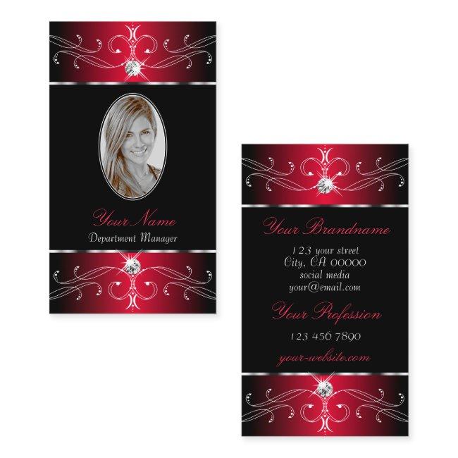 Novelty Black Red Ornate Ornaments Jewels Photo