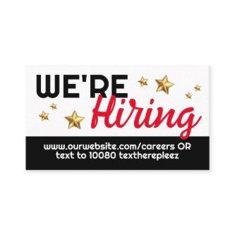 Now hiring help wanted employment job posting
