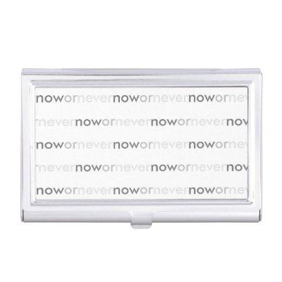 Now or Never Vanishing Quote for Procrastinators  Case