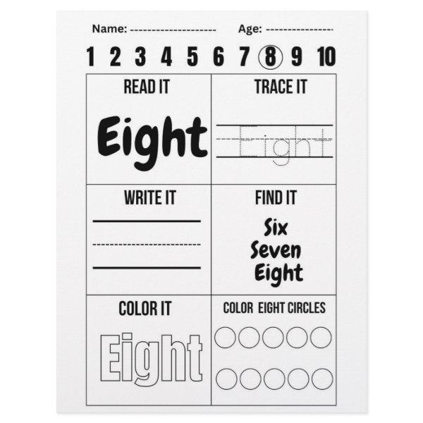Number worksheets,Number Tracing Worksheet Letterhead