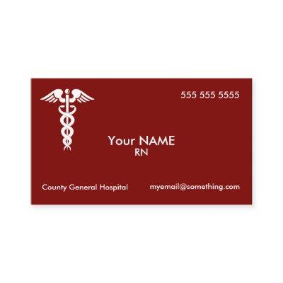 Nurse Caduceus  Red