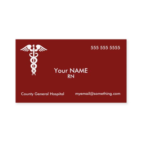 Nurse Caduceus  Red